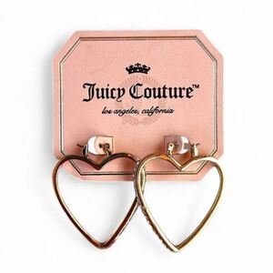 Juicy Couture Gold Heart Accented Earrings